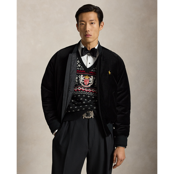 Velvet Down Flight Jacket