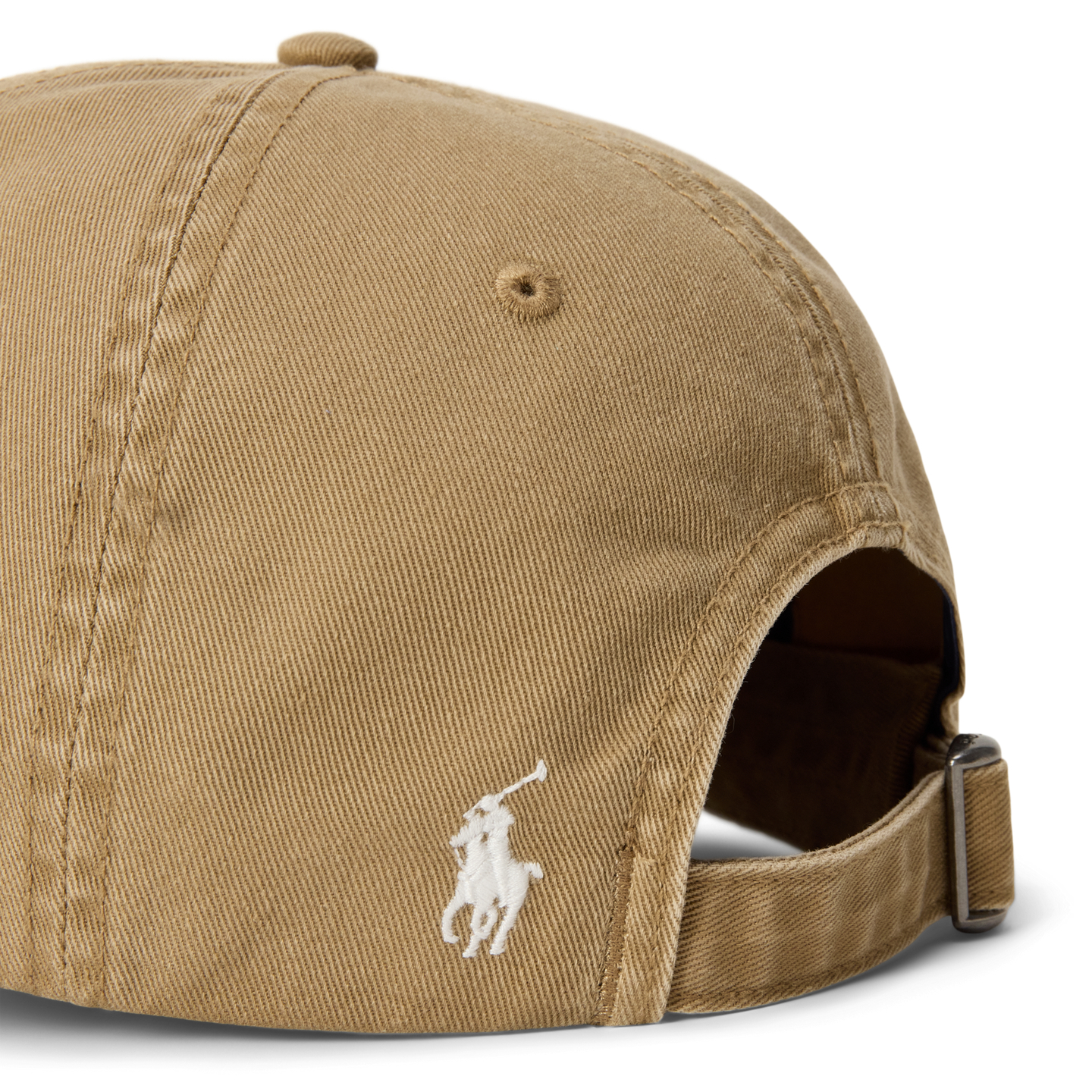 Мужская кепка Ralph Lauren Embroidered-Logo Twill Ball, цвет: Пустынный хаки — фото 3