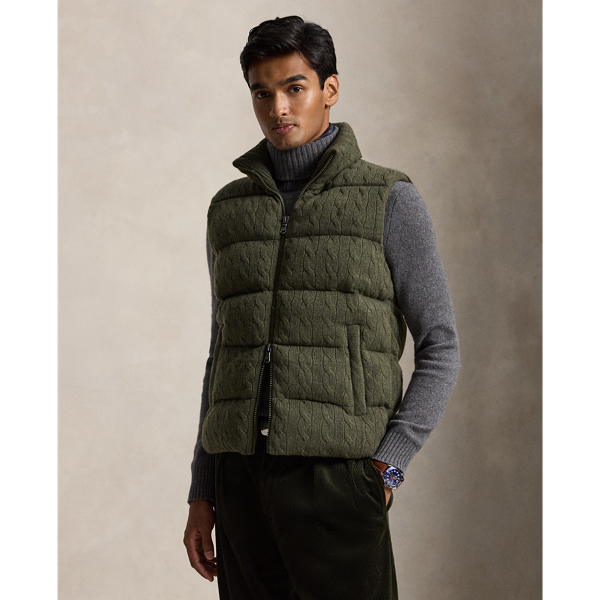 Cable-Knit Wool-Cashmere Sweater Vest