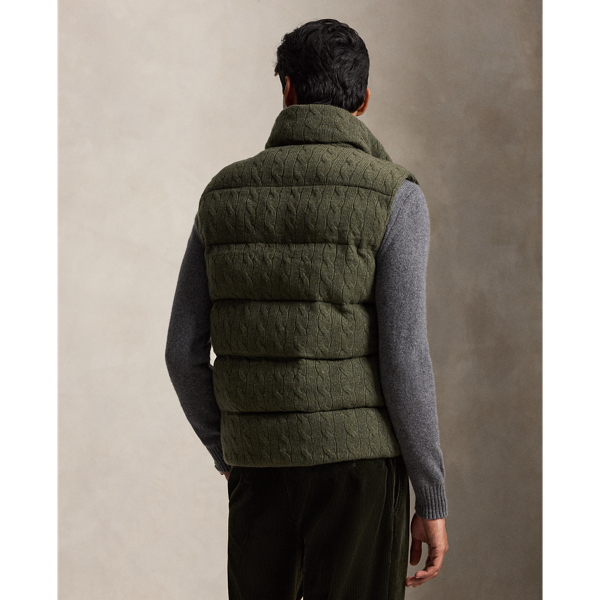Cable-Knit Wool-Cashmere Sweater Vest