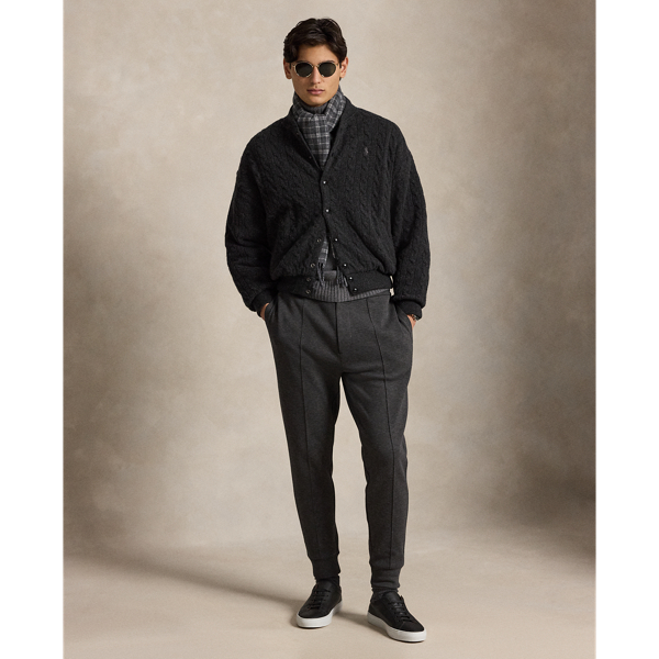 Relaxed Fit Cable-Knit Jumper Jacket
