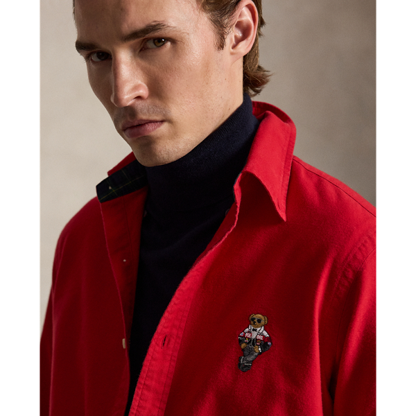 Polo Ralph Lauren クラシック フィット Polo ベア オックスフォード シャツ RL レッド 6
