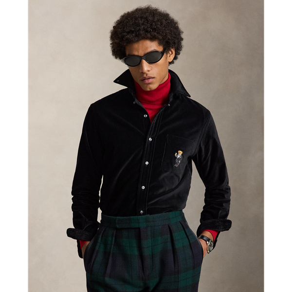 Chemise velours Classic Fit Martini Bear