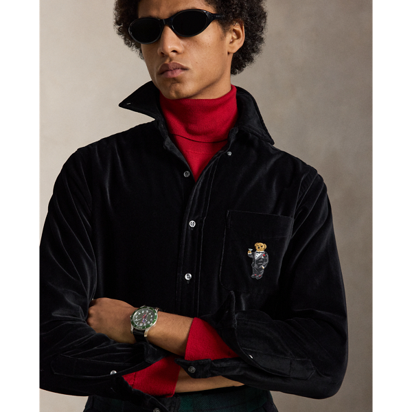 Chemise velours Classic Fit Martini Bear