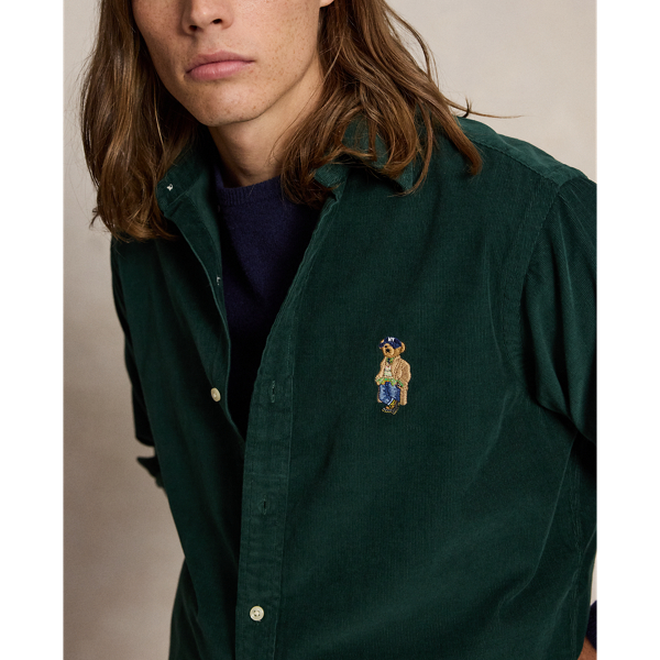 Classic Fit Polo Bear Corduroy Shirt