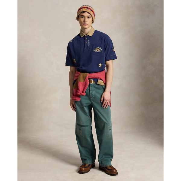 Big Fit Rugby Polo Shirt