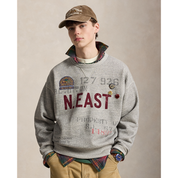 Vintage Fit Fleece Graphic Sweatshirt
