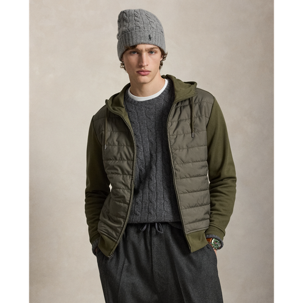 Hybrid-Kapuzenjacke mit Rei&szlig;verschluss Polo Ralph Lauren in Deckoliv 1