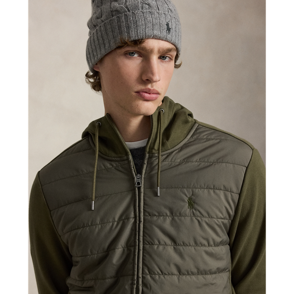 Hybrid-Kapuzenjacke mit Rei&szlig;verschluss Polo Ralph Lauren in Deckoliv 5