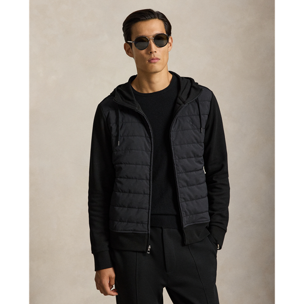 Sweat &agrave; capuche hybride zipp&eacute;