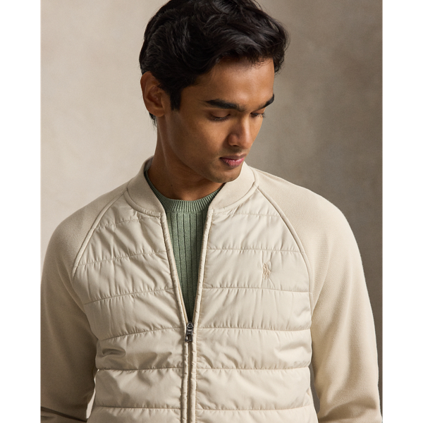 Stoneware Grey Hybrid Baseball Jacket Polo Ralph Lauren 6
