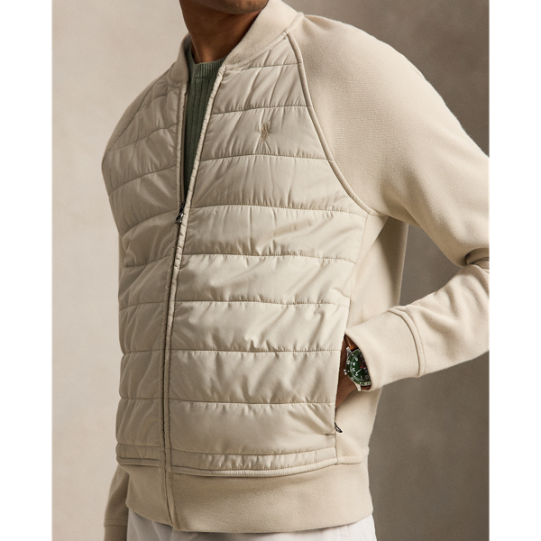 Stoneware Grey Hybrid Baseball Jacket Polo Ralph Lauren 7