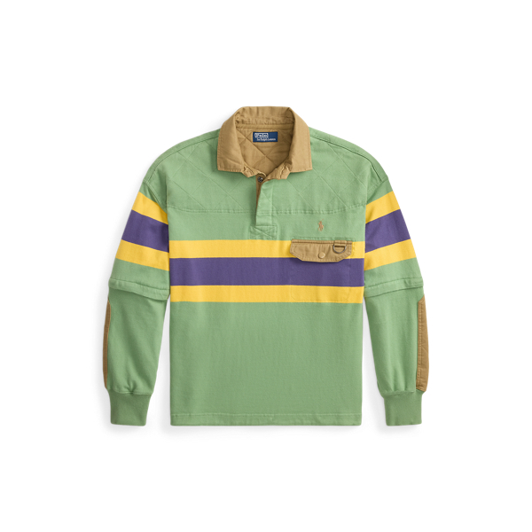 Relaxed Fit Convertible Rugby Shirt