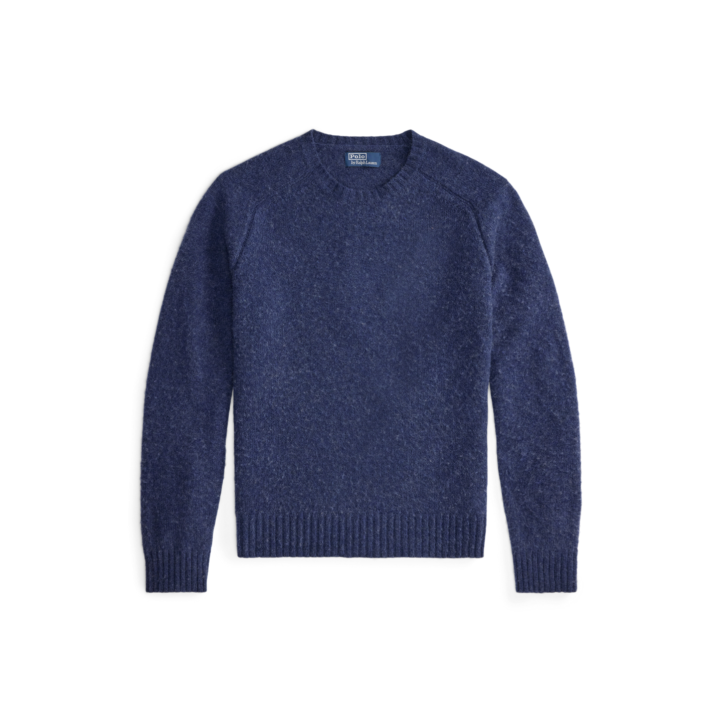 Мужской свитер Polo Ralph Lauren Suede-Patch Wool-Cashmere, цвет: Тёмно-синий — фото 5