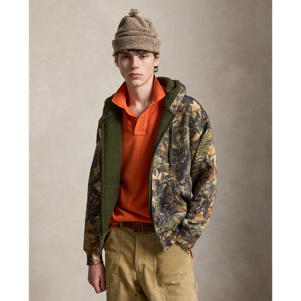 Relaxed Fit Forest-Print Hoodie