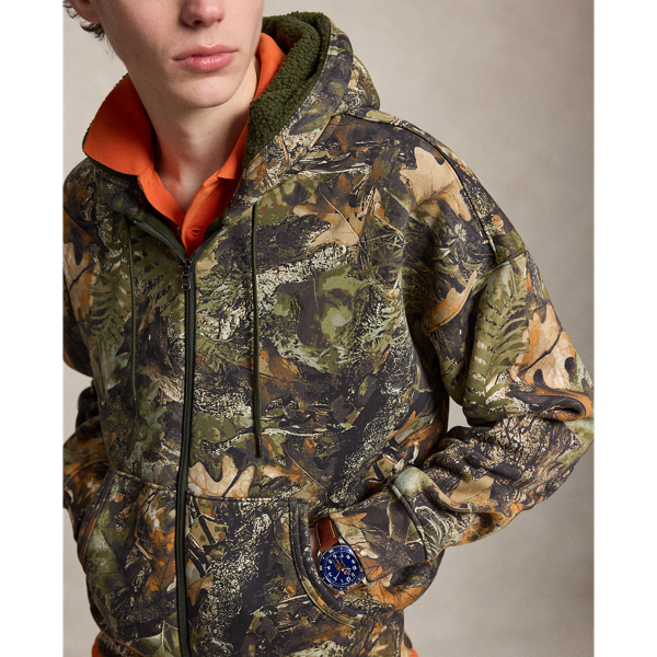 Relaxed Fit Forest-Print Hoodie