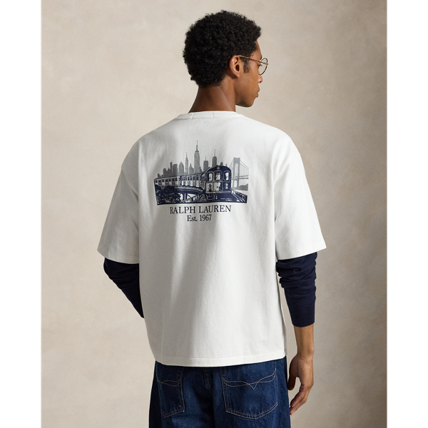 リラックス フィット ジャージー グラフィック Tシャツ