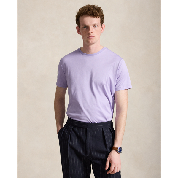 Powder Purple Standard Fit Lisle T-Shirt Polo Ralph Lauren 1