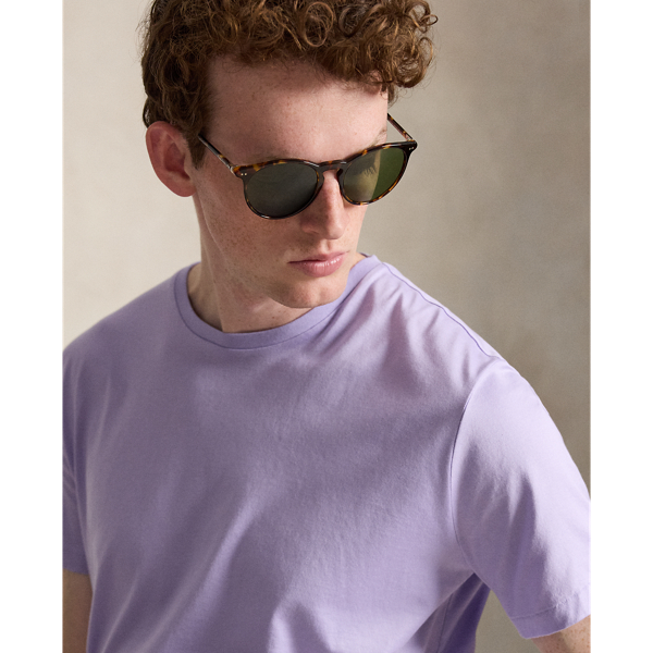 Powder Purple Standard Fit Lisle T-Shirt Polo Ralph Lauren 6