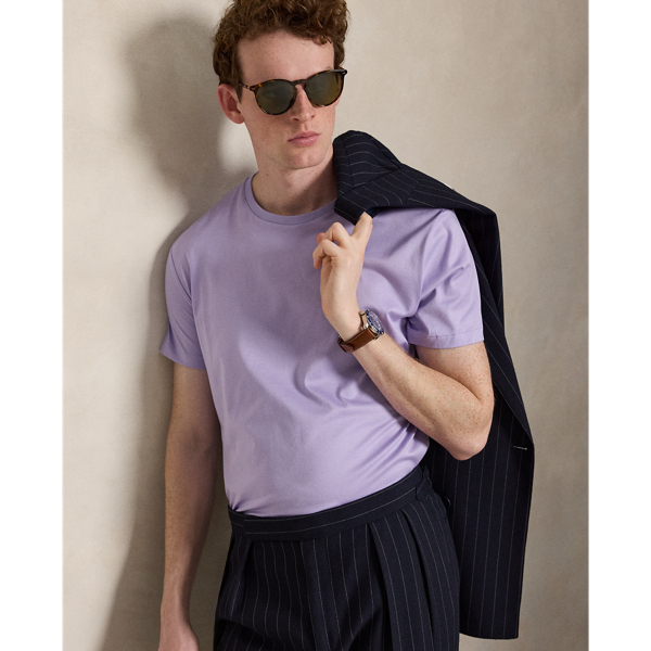 Powder Purple Standard Fit Lisle T-Shirt Polo Ralph Lauren 7
