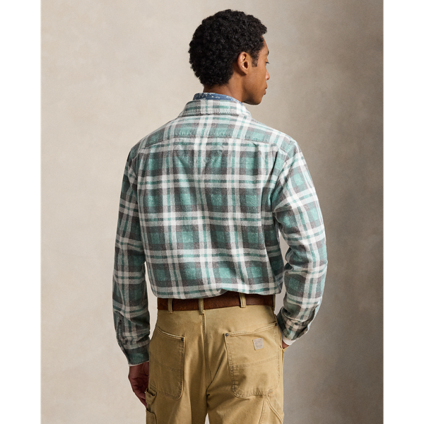 Camisa de flanela xadrez Classic Fit