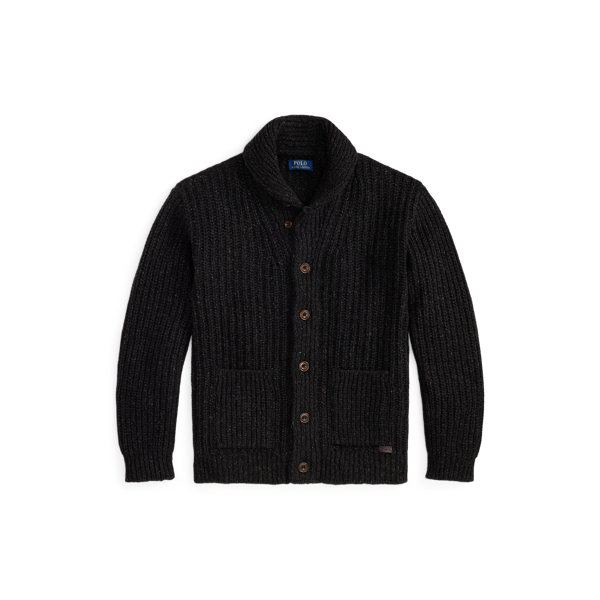 Wool-Blend Shawl Cardigan