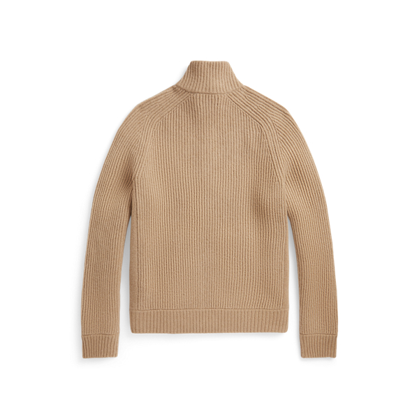 Maglia lana e cashmere con cerniera