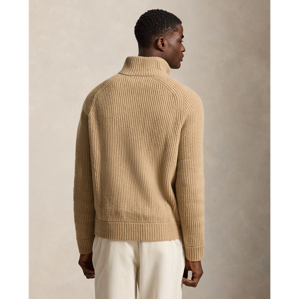 Wool-Cashmere Full-Zip Jumper