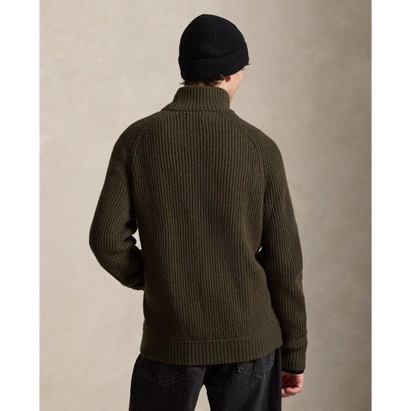 Wool-Cashmere Full-Zip Jumper