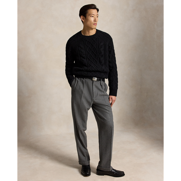Polo Black Aran-Knit Wool-Alpaca Sweater Polo Ralph Lauren 4