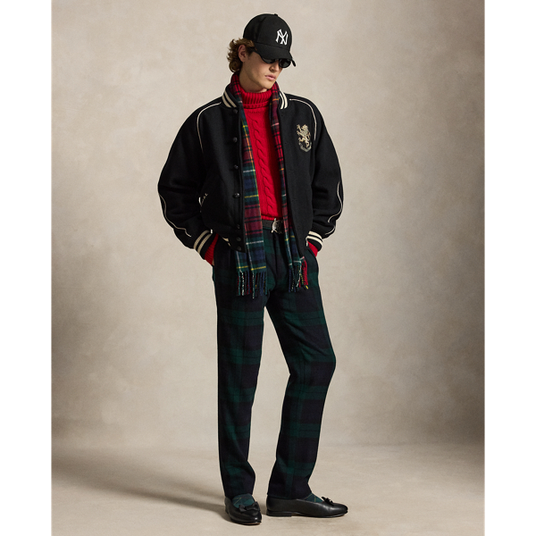 Veste laine &agrave; patch broderie bullion