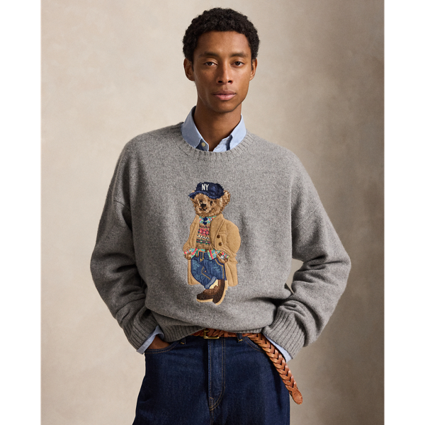 Relaxed Fit Polo Bear Jumper