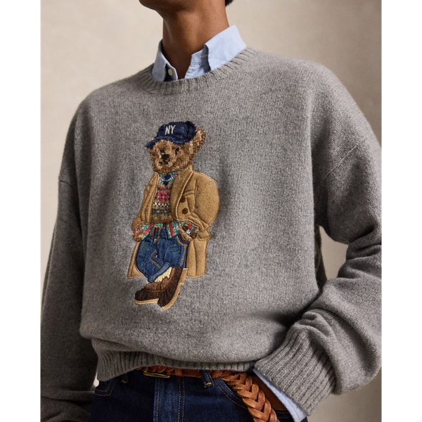 Relaxed Fit Polo Bear Jumper