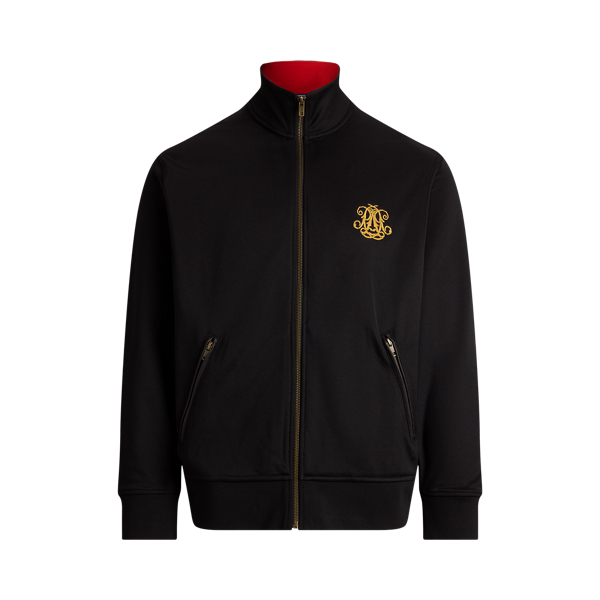Embroidered Plaited Tricot Track Jacket
