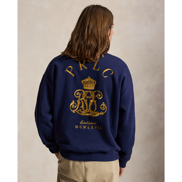 Relaxed Fit Big Pony Collared Sweatshirt