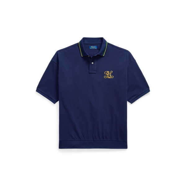 Relaxed-Fit Piqu&eacute;-Poloshirt mit Wappen Polo Ralph Lauren in Newport-Navy 1