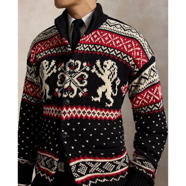 Relaxed Fit Cotton-Cashmere Cardigan