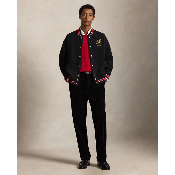 Relaxed Fit Wool-Blend Cardigan