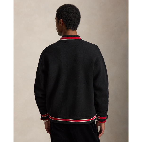 Relaxed Fit Wool-Blend Cardigan