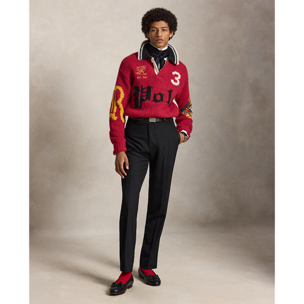 Relaxed Fit Polo-Collar Jumper