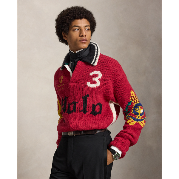 Relaxed Fit Polo-Collar Jumper