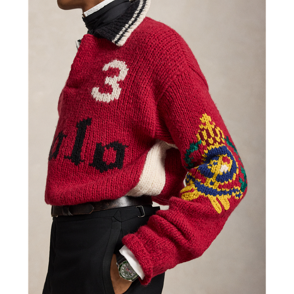 Relaxed Fit Polo-Collar Jumper