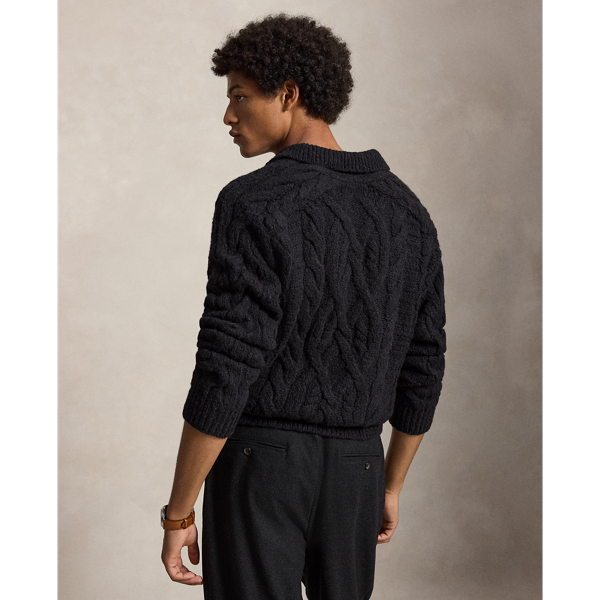 Aran-Knit Wool-Alpaca Jumper