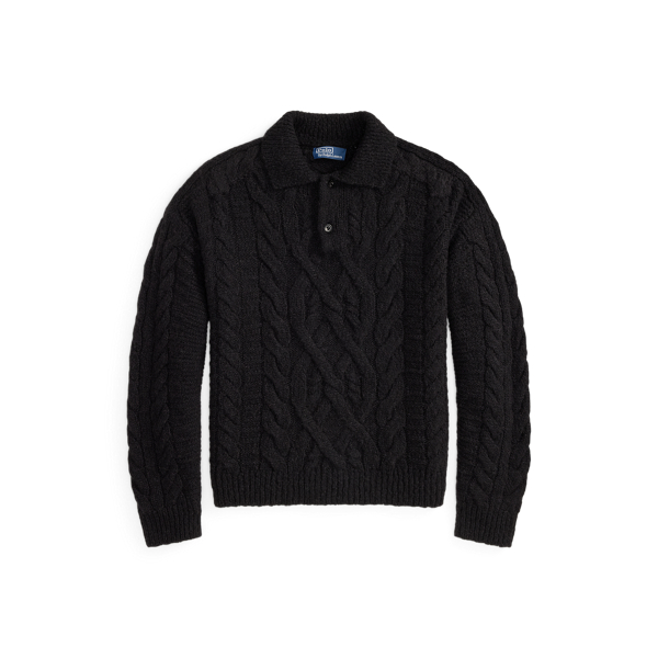 Aran-Knit Wool-Alpaca Jumper