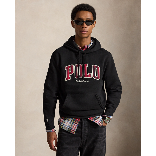 The RL Fleece Plaid-Logo Hoodie