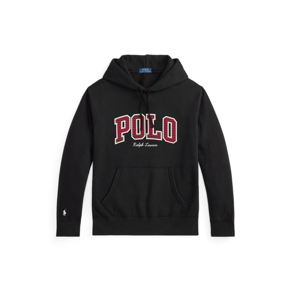 The RL Fleece Plaid-Logo Hoodie