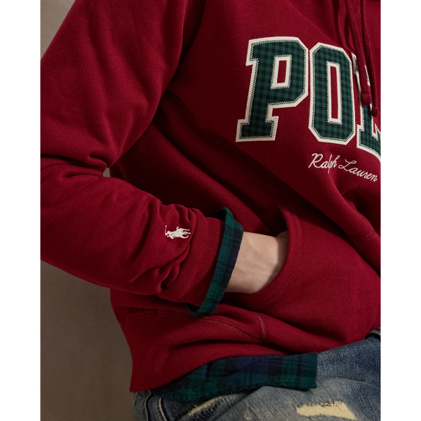 The RL Fleece Plaid-Logo Hoodie