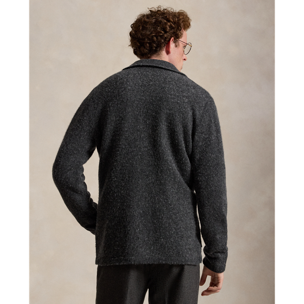 Cardigan blazer en laine et cachemire