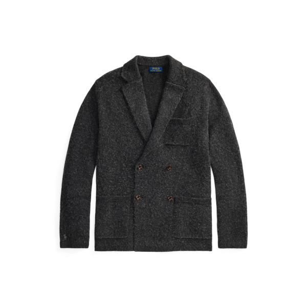 Cardigan blazer en laine et cachemire