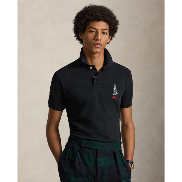 Custom Slim Fit Dog-Embroidered Polo